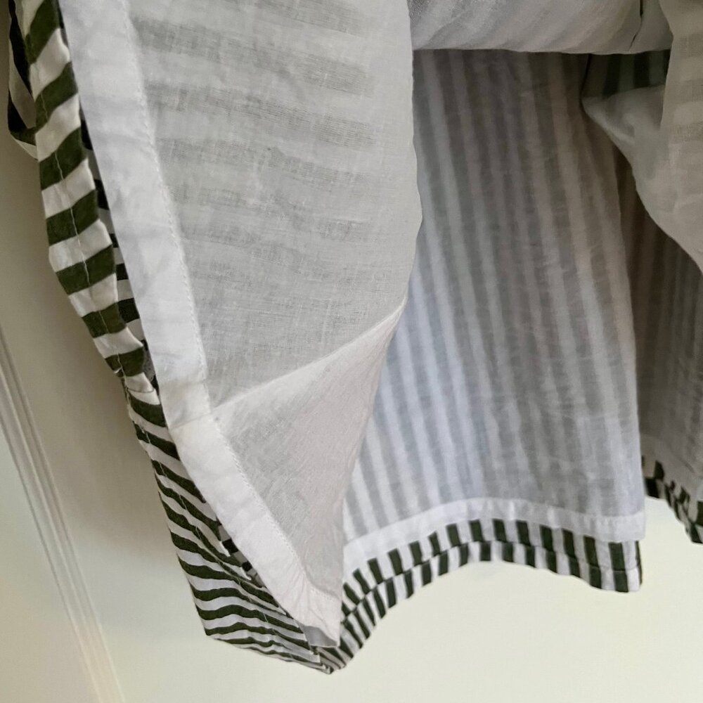 Melrose and Market Striped Cotton Poplin Mini Dress | Size XS - Picture 7 of 9